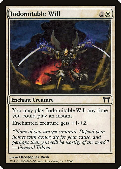 Indomitable Will card from CHK #17