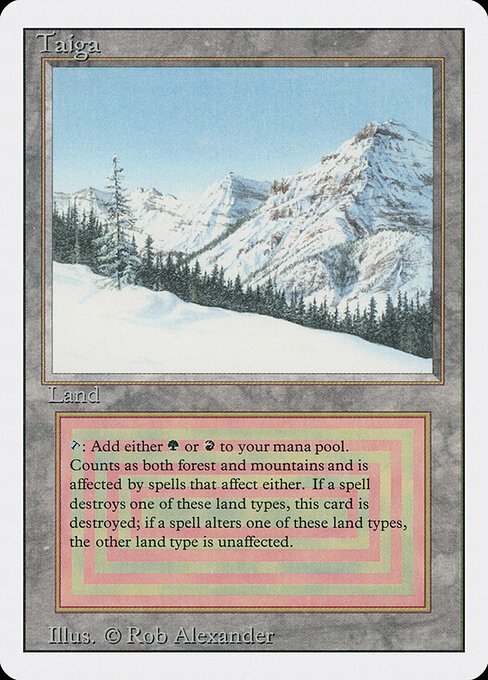 Taiga card from 3ED #product-1585