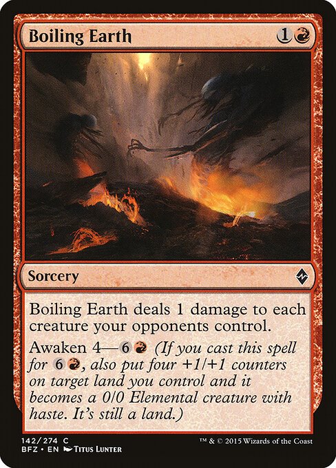 Boiling Earth card from BFZ #142