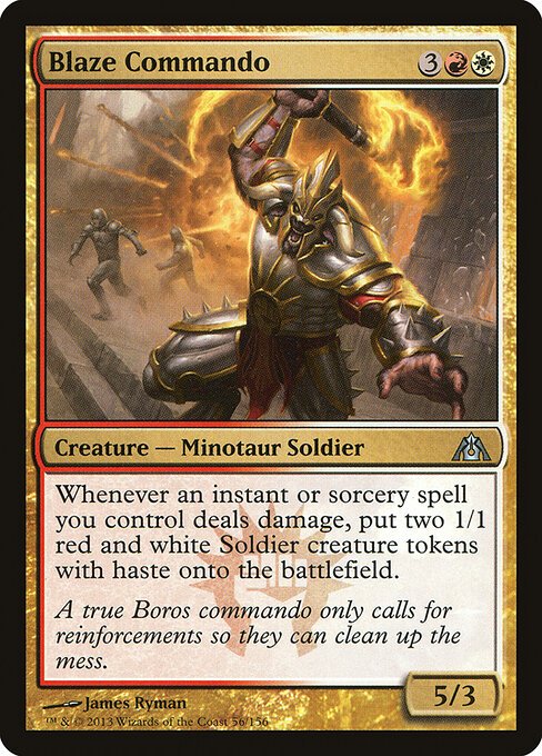Blaze Commando card from DGM #56