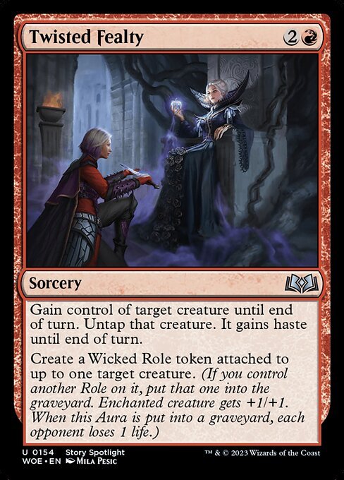 Twisted Fealty card from WOE #154