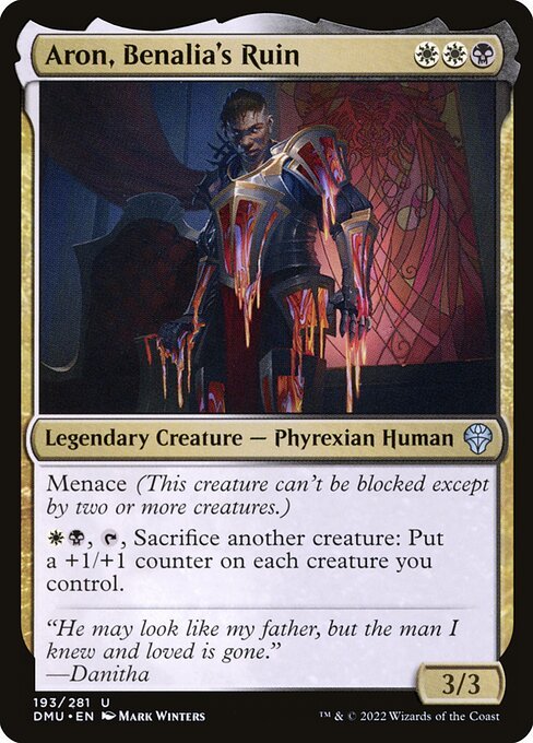 Aron, Benalia's Ruin card from DMU #193