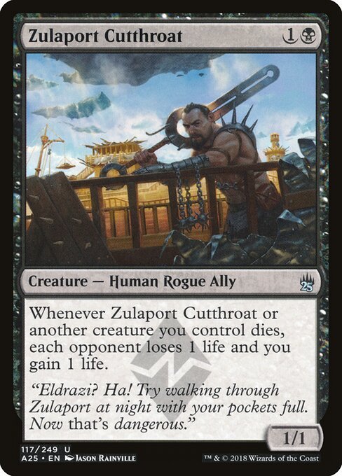 Zulaport Cutthroat card from A25 #117
