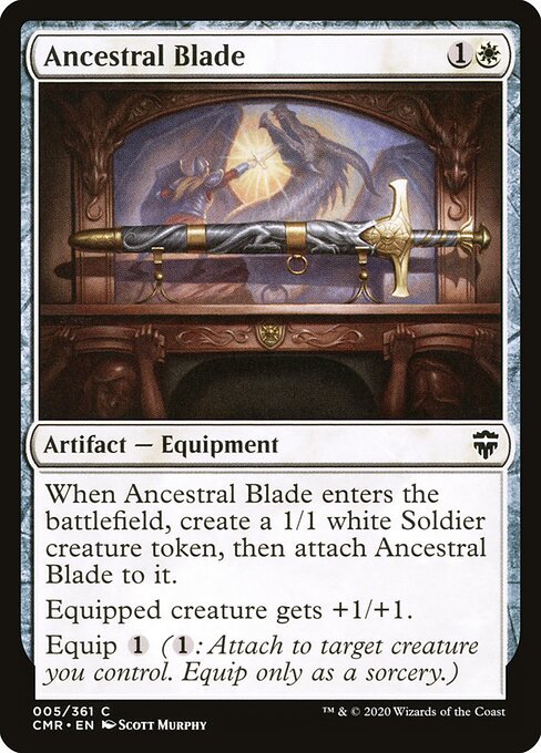 Ancestral Blade card from CMR #5
