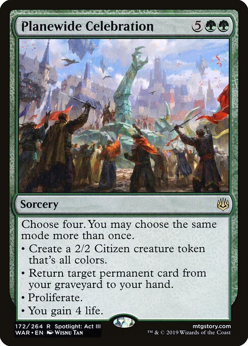 Planewide Celebration card from WAR #172