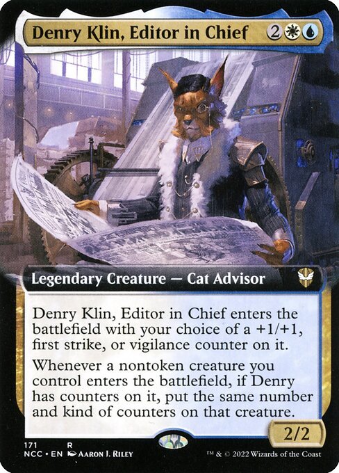 Denry Klin, Editor in Chief card from NCC #171
