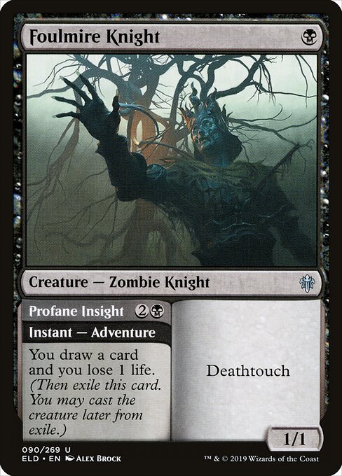 Foulmire Knight card from ELD #90