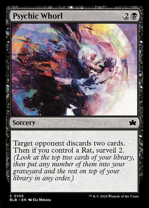 Psychic Whorl card from BLB #105