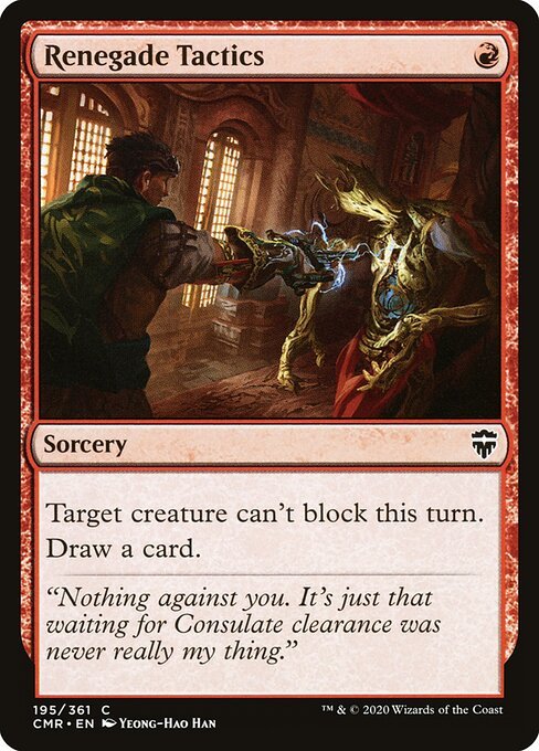 Renegade Tactics card from CMR #195