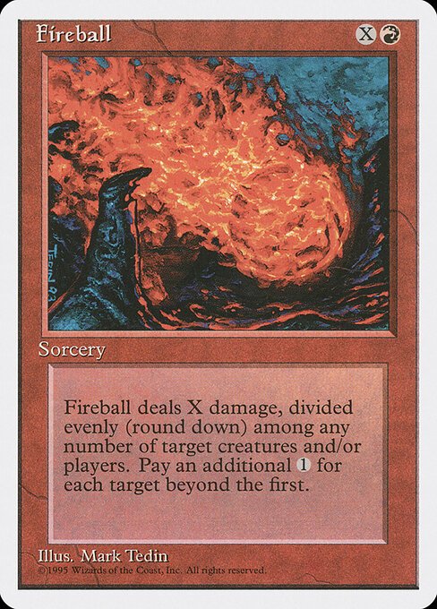 Fireball card from 4ED #210