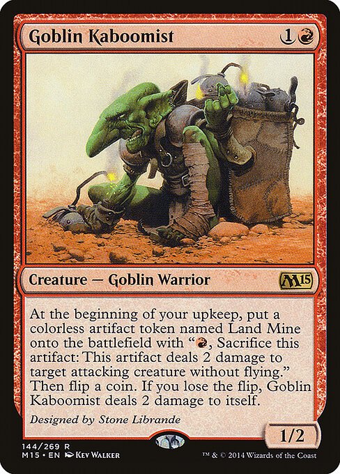 Goblin Kaboomist card from M15 #144