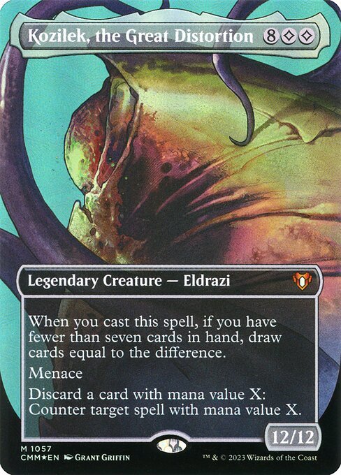 Kozilek, the Great Distortion card from CMM #1057
