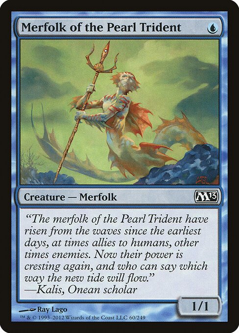 Merfolk of the Pearl Trident card from M13 #60