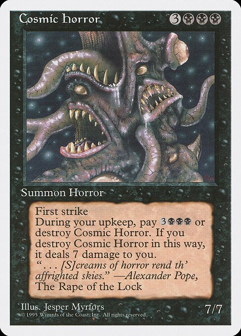 Cosmic Horror card from 4ED #product-1700