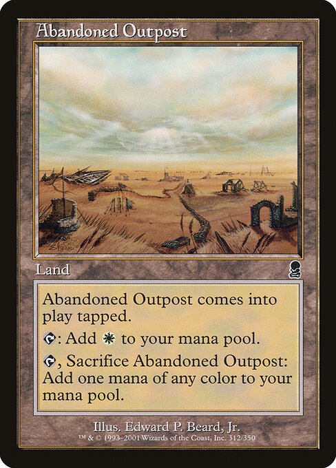 Abandoned Outpost card from ODY #312