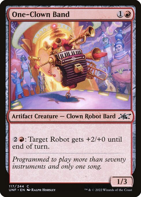One-Clown Band card from UNF #117