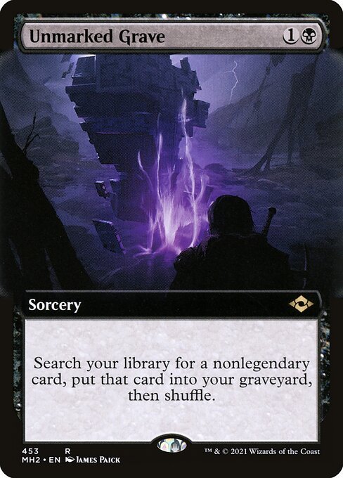 Unmarked Grave card from MH2 #453
