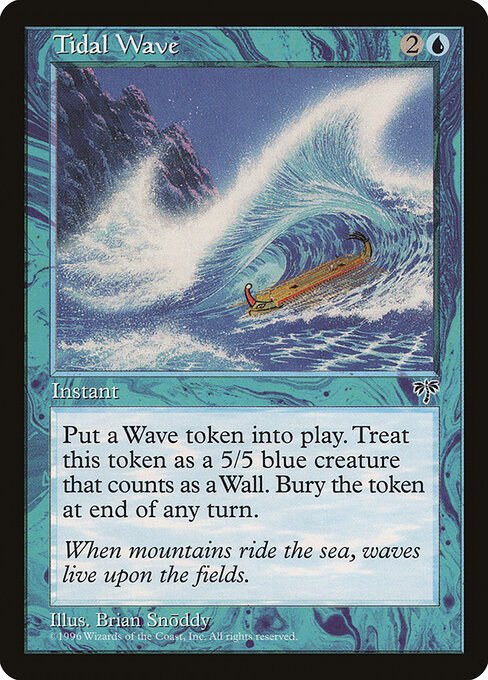 Tidal Wave card from MIR #product-5267