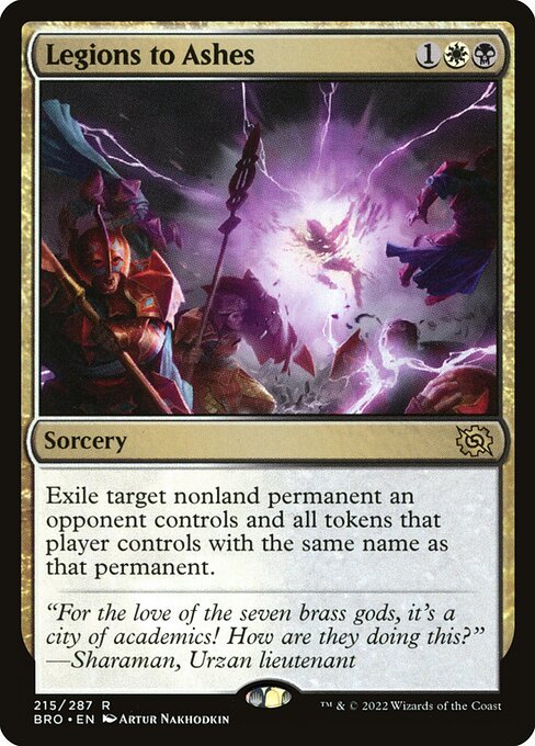 Legions to Ashes card from BRO #215