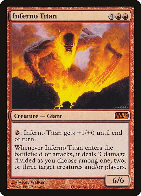 Inferno Titan card from M12 #147