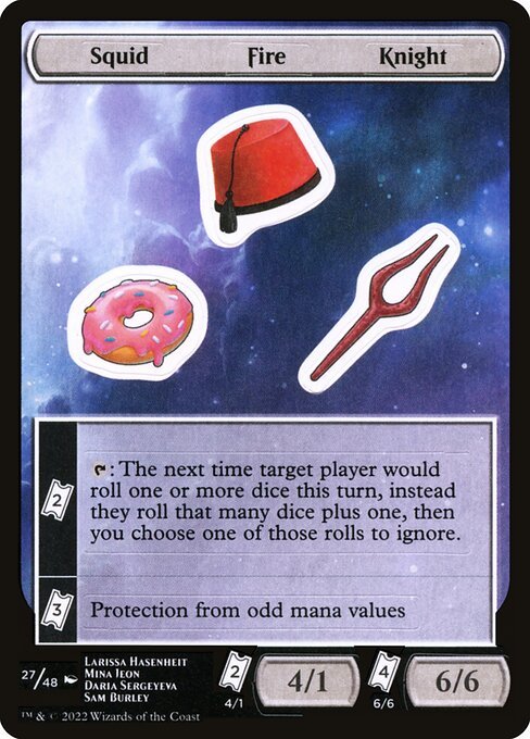 Squid Fire Knight card from SUNF #27