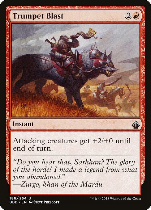 Trumpet Blast card from BBD #186