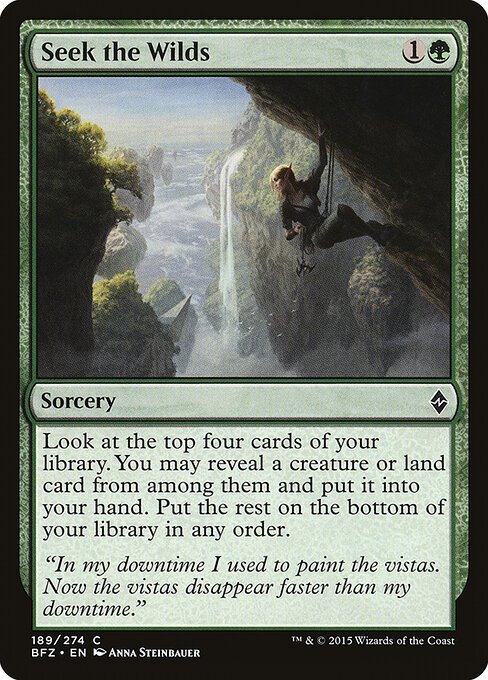 Seek the Wilds card from BFZ #189