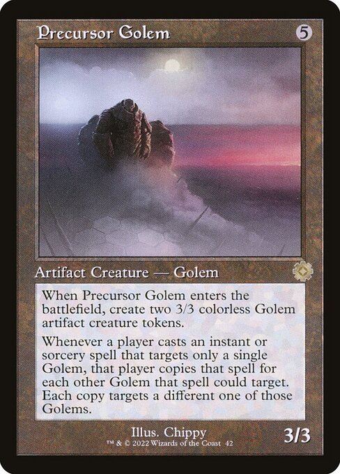Precursor Golem card from BRR #42