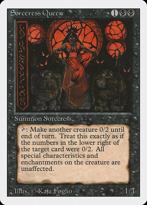 Sorceress Queen card from 3ED #product-1572