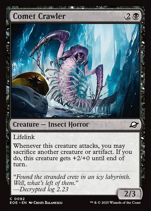 Comet Crawler card from EOE #92