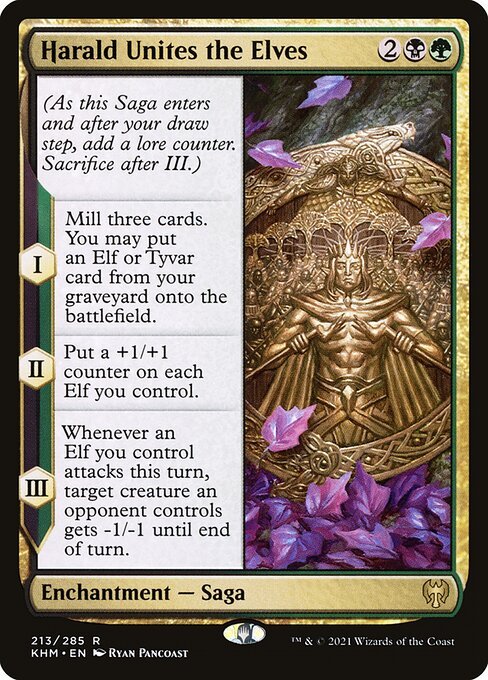 Harald Unites the Elves card from KHM #213