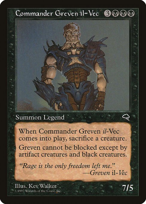 Commander Greven il-Vec card from TMP #115