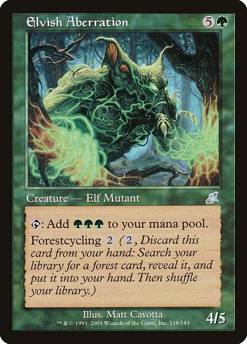 Elvish Aberration card from SCG #118