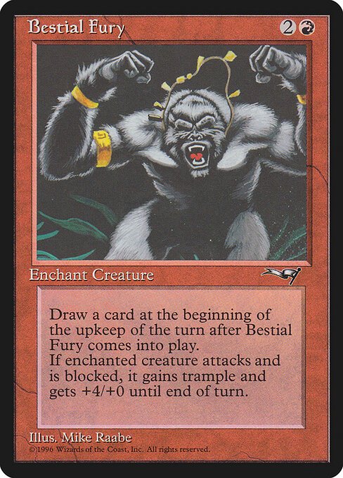 Bestial Fury card from ALL #100