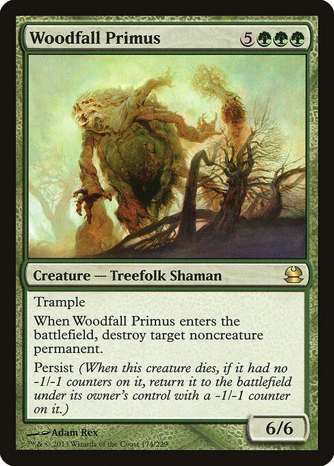 Woodfall Primus card from MMA #174
