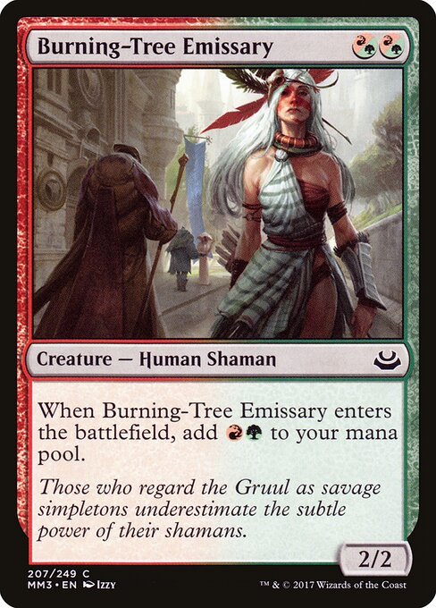 Burning-Tree Emissary card from MM3 #207