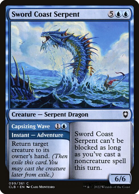 Sword Coast Serpent card from CLB #99
