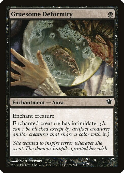Gruesome Deformity card from ISD #103