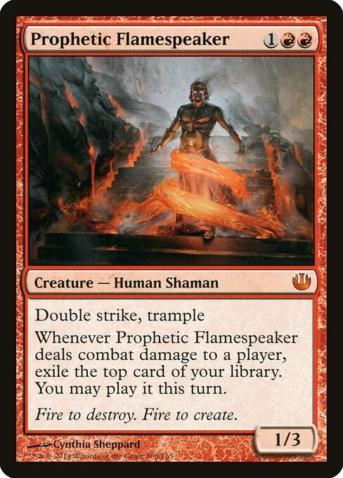 Prophetic Flamespeaker card from JOU #106