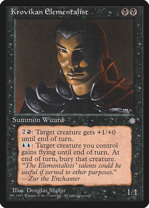 Krovikan Elementalist card from ICE #product-4771