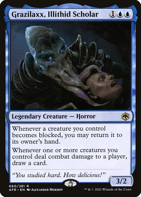 Grazilaxx, Illithid Scholar card from AFR #60