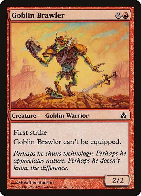 Goblin Brawler card from 5DN #66