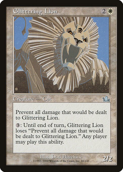 Glittering Lion card from PCY #10
