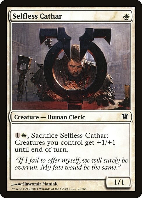 Selfless Cathar card from ISD #30