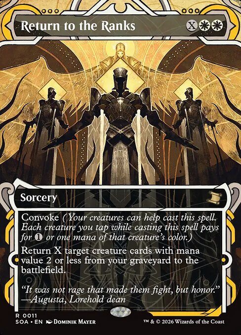 Return to the Ranks card from SOA #11