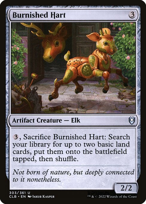 Burnished Hart card from CLB #303