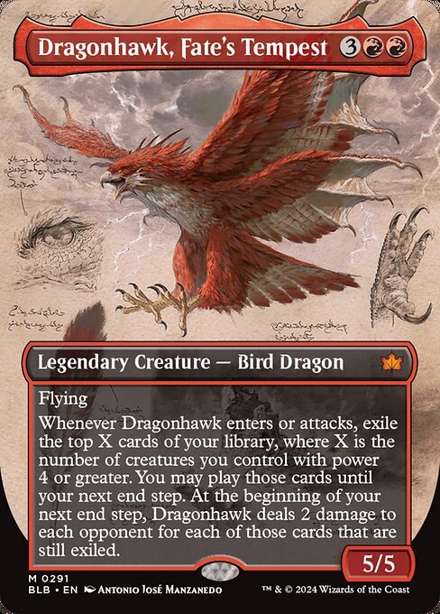 Dragonhawk, Fate's Tempest card from BLB #291