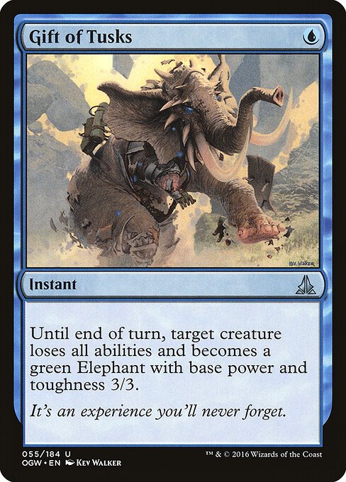 Gift of Tusks card from OGW #55