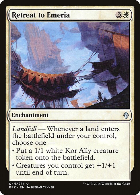 Retreat to Emeria card from BFZ #44