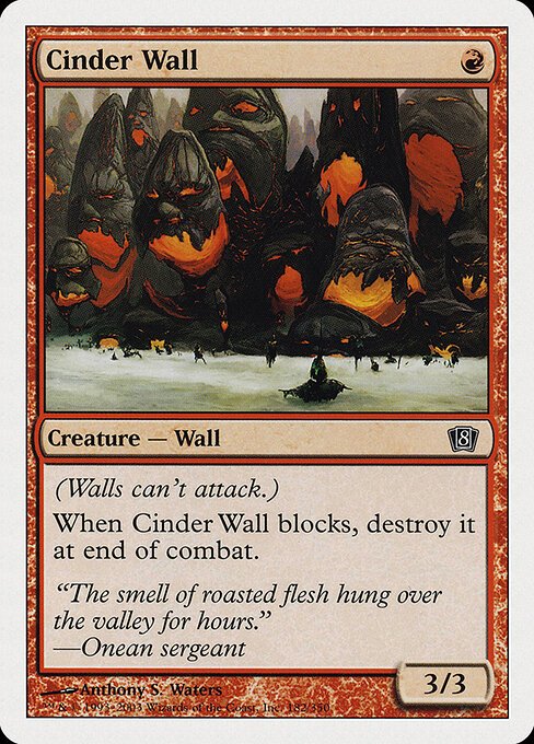 Cinder Wall card from 8ED #182